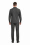 Mens Luxury Charcoal Grey Wool Two-Piece Leisure Walking Suit