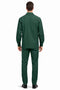Mens Luxury Hunter Green Wool Two-Piece Leisure Walking Suit