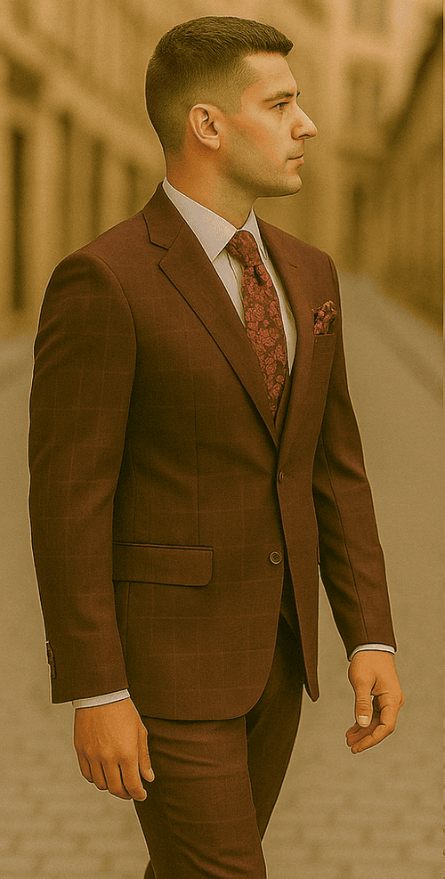 Rossiman Men's Formal Dress Suit – Elegant Tailored Suit