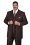 Men’s Vintage Brown Pinstripe 3-Piece Gangster Suit