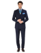 Double Breasted Suits - Vested Suits Wool Fabric - Apolo King Brand - Navy Suit