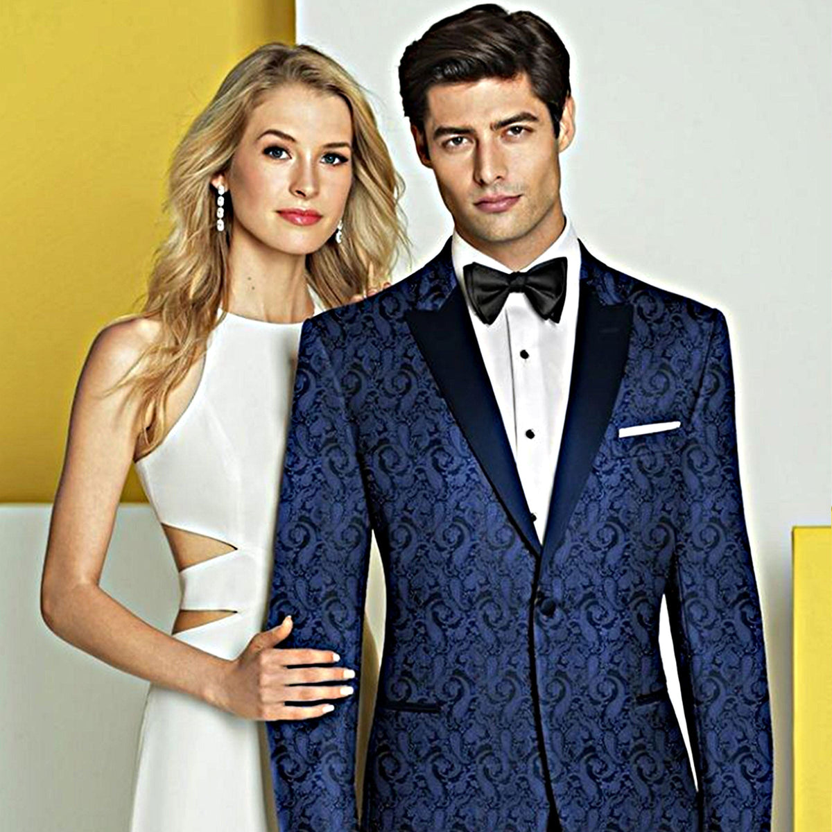 Western Suit - Trajes Para Hombres - Cowboy Formal Attire - Trajes De Novio - Denim Blue main image 1