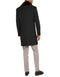 Mens Black Overcoat - Men's Classic Fit Trim Overcoat Three Quarter Length Coat