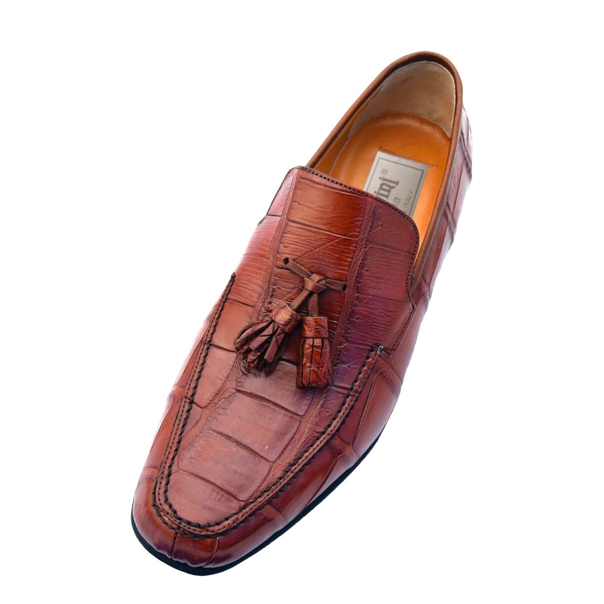 Mens Ferrini Frech Calfskin Penny Loafer Dress Shoe in Camel main image 0