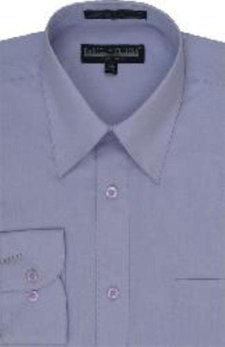 Cheap Mens Dress Shirt Lilac Lavender Discounted Affordable Shirt $35 - AlbertoNardoniStore