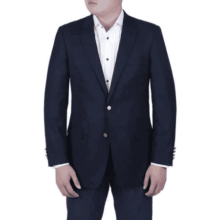 Wholesale Mens Jackets - Wholesale Blazer -Navy Blue Brass Buttons Blazer
