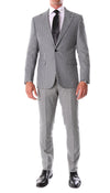 Mens Slim Fit Houndstooth Peak Lapel 2pc Suits