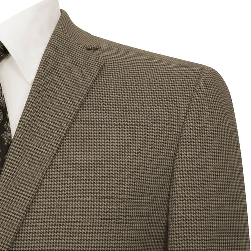 Mens 2 Button Slim Fit Light Brown Blazer