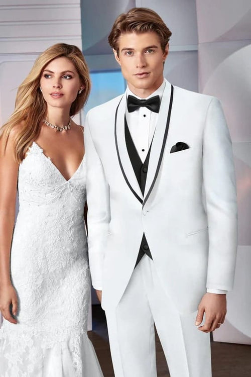 Smoking Traje - Esmoquin - Smoking Para Hombre - White Tuxedo Two Button Trajes De Novio