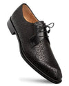 Mezlan Shoes Men's Designer Black Fancy Embossed Derby Lontani