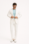 Mens Don Johnson Miami Vice White Suit Halloween Costume