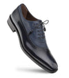 Mezlan Mens Shoes Blue Leather Oxford Postdam