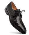 Mezlan Mens Shoes Crocodile Black Derby Captoe Shoes Giovane