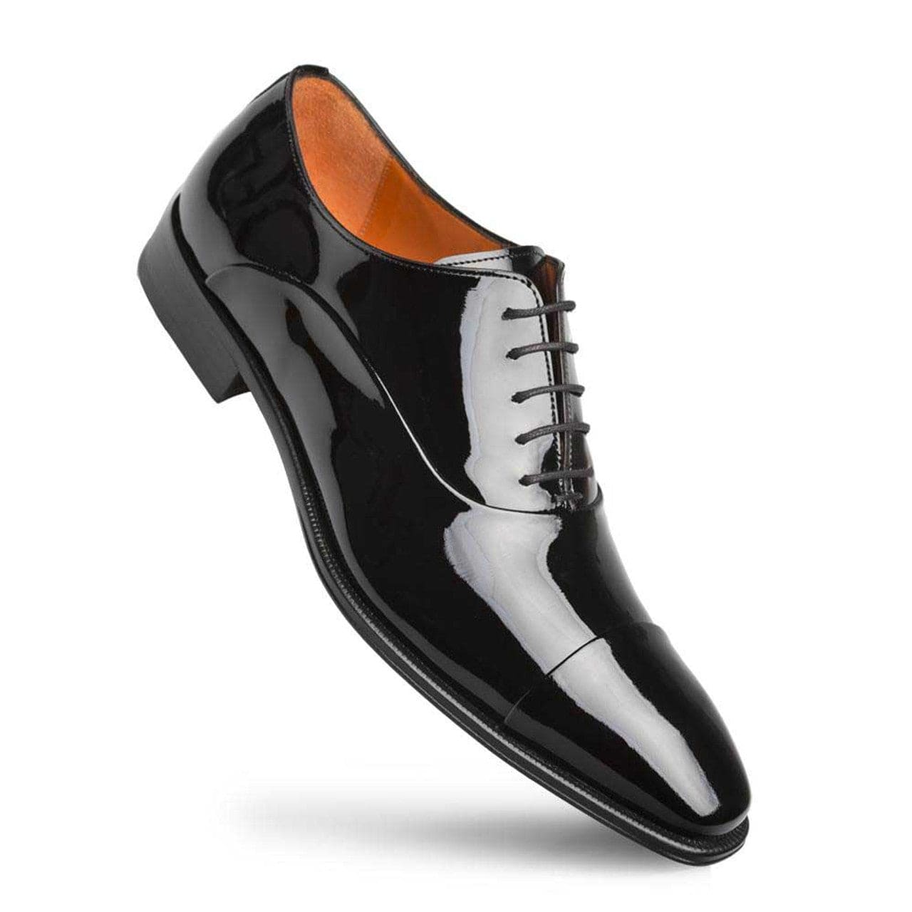 Mens Mezlan Postdam Calfskin Oxford Dress Shoe in Black