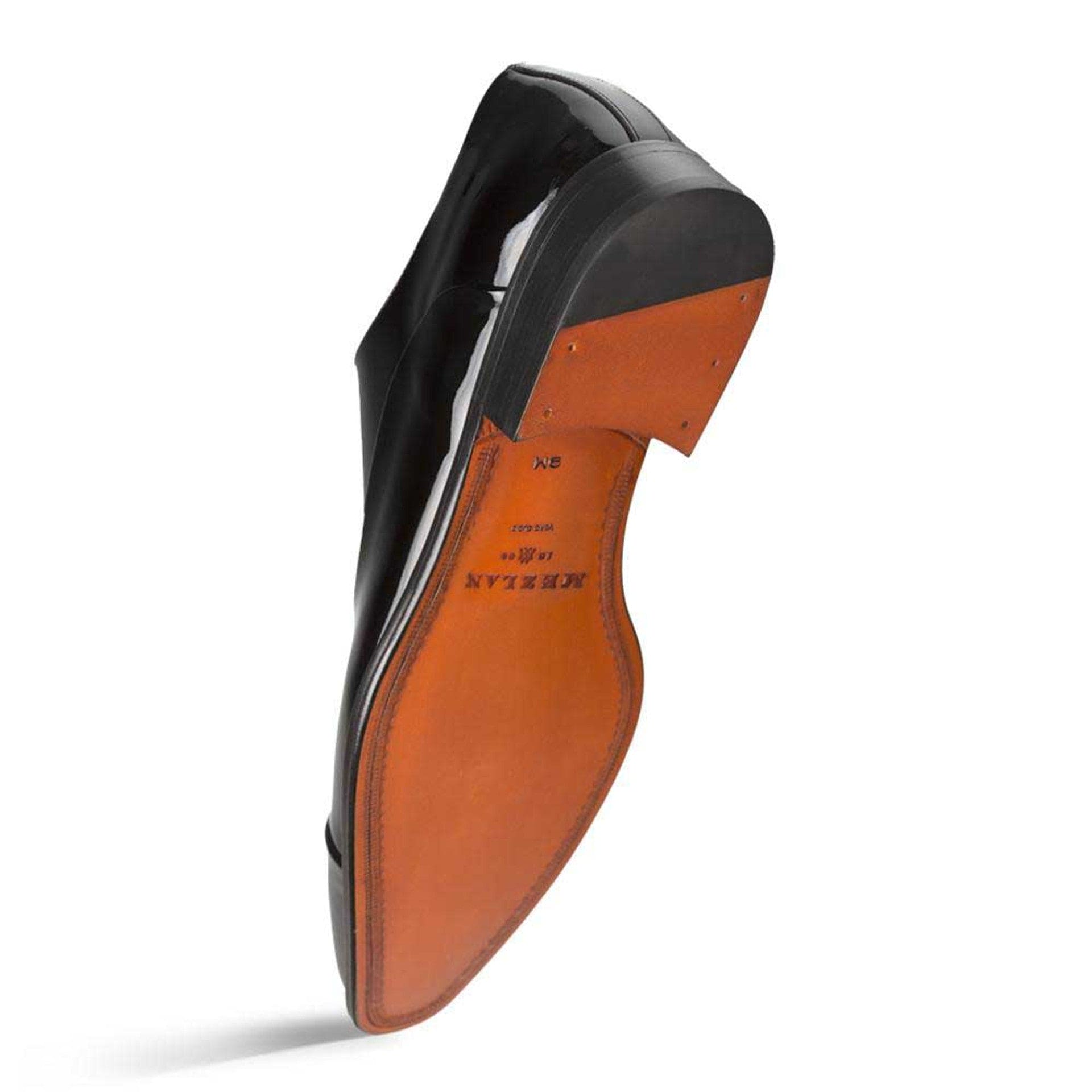 Mezlan Men’s Formal Oxford – Black Patent Leather Dress Shoe, Handmade in Spain