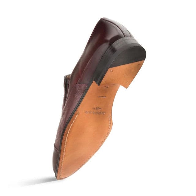 Mezlan Cap Toe Loafer Shoes Black Milani