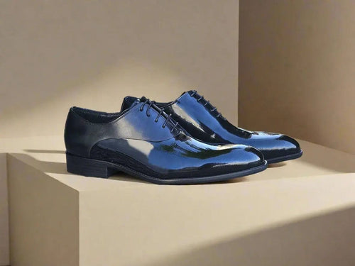 Mix Media Patent Leather Oxford