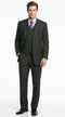 Men’s Black Pinstripe 3 Piece Suit, Vested 2 Button Formal Wedding Business Suit