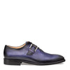 Men's Machado Purple Monk Strap Oxford Shoes by Mezlan – Hand-Finished Calfskin, Made in Spain