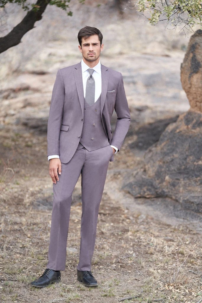Smoking Traje - Esmoquin - Smoking Para Hombre - Mulberry Tuxedo