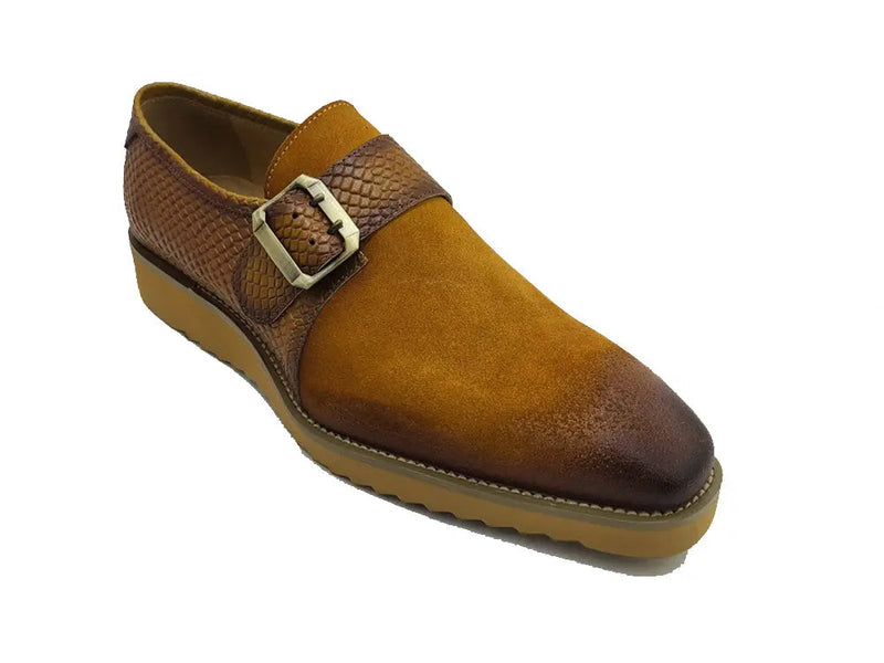 Carrucci Multi Media Buckle Monkstrap Slip-on