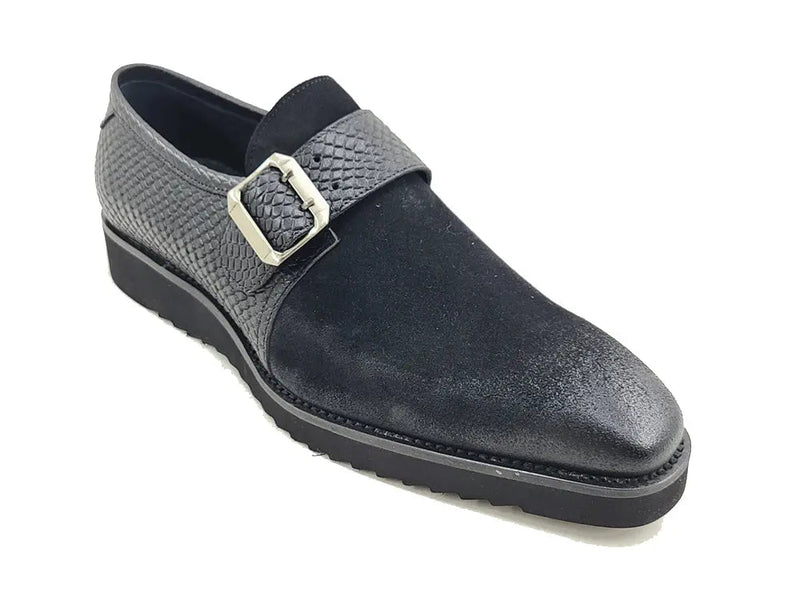 Carrucci Multi Media Buckle Monkstrap Slip-on