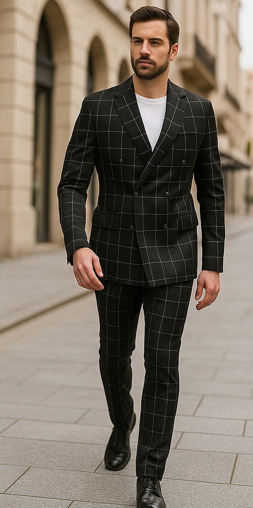 black-grid-pattern-suit-men