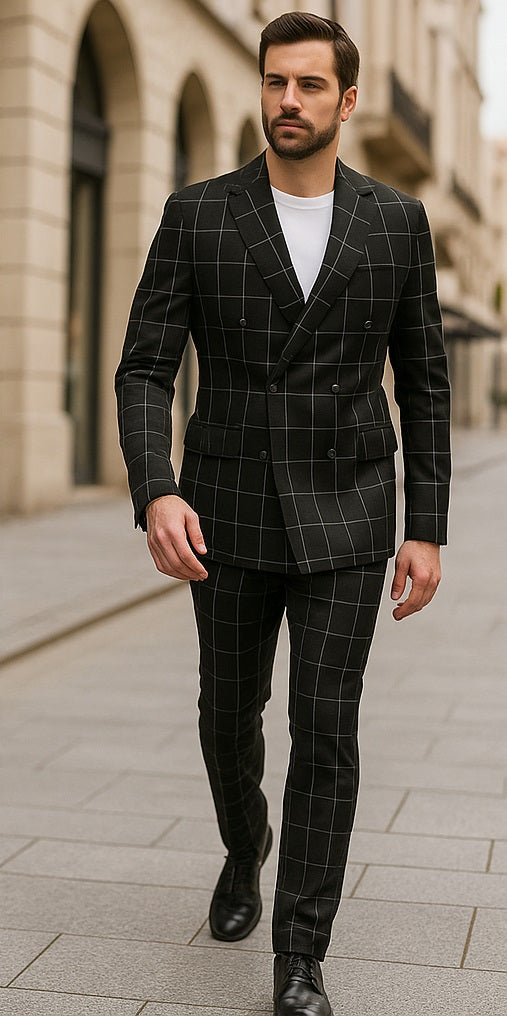 black-grid-pattern-suit-men