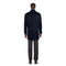 Designer Brand - Wool Blend Slim Fit Navy Overcoat with Removable Quilted Liner