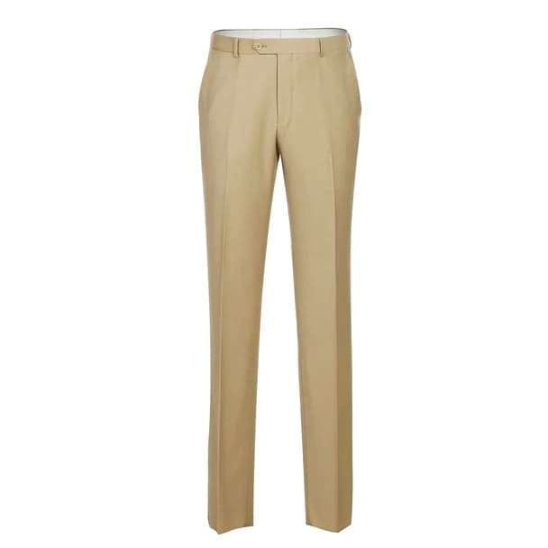Renoir Clothing - Renoir Suit - Renoir Fashion - Super 140s Wool Two Button Slim Fit Tan Renoir Suit