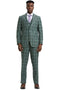 Plaid Suit - Windowpane Suit - Checkered Suit - Mens Vested Suit