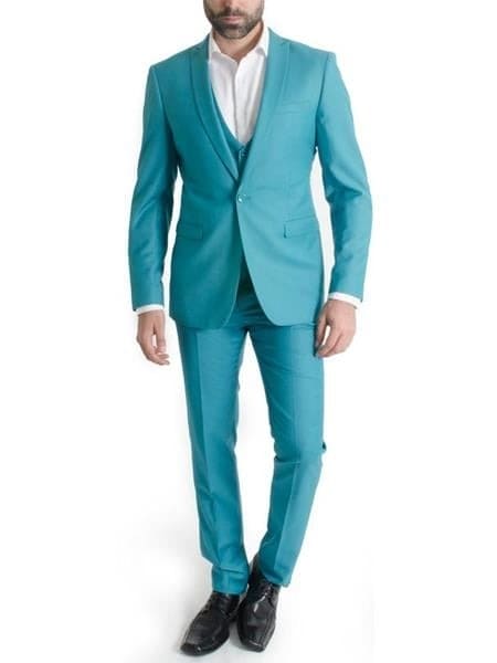 Mens Turquoise Blazer - Turquoise Suit Jacket – Alberto Nardoni