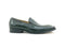 Carrucci Ostrich Texture Calfskin Slip-On Loafer