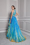 Fouad Sarkis 2822 Embroidered Organza Evening Dress
