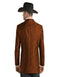 Mens Two Button Notch Lapel Paisley Pattern Blazer Copper