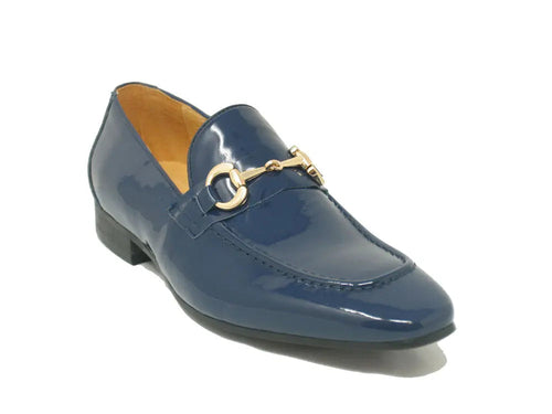 Men’s Patent Leather Horsebit Loafers – Sleek Slip-On Dress Shoes