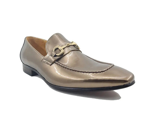 Men’s Patent Leather Horsebit Loafers – Sleek Slip-On Dress Shoes