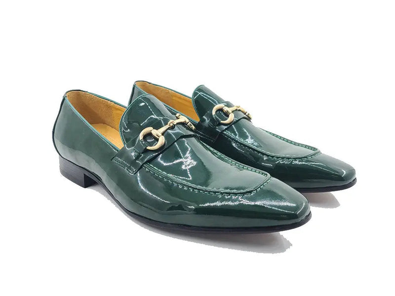Carrucci Patent Leather Horse Bit Loafer