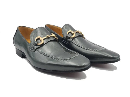 Men’s Patent Leather Horsebit Loafers – Sleek Slip-On Dress Shoes
