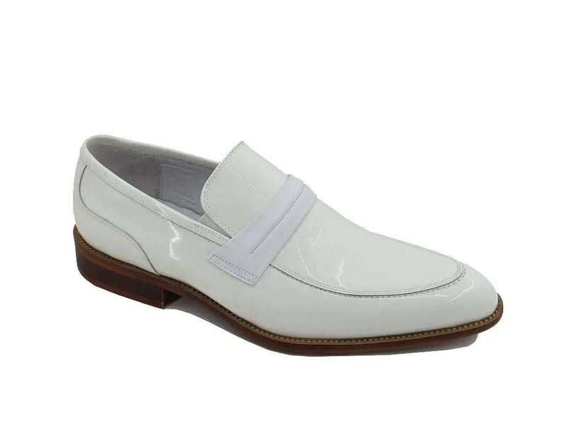Carrucci Patent Leather Tuxedo Penny Loafer