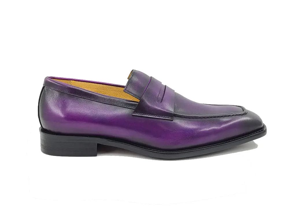 Hand-Patina Leather Penny Loafer