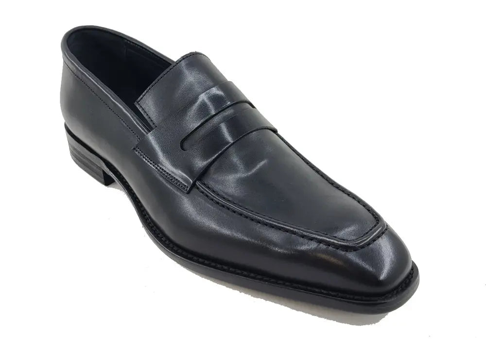 Hand-Patina Leather Penny Loafer