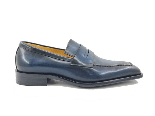 Hand-Patina Leather Penny Loafer