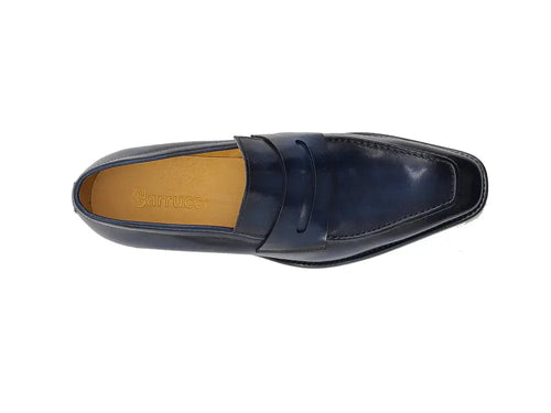 Hand-Patina Leather Penny Loafer