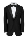 Mens Single Breasted Peak Lapel Tuxedo Jacket Black