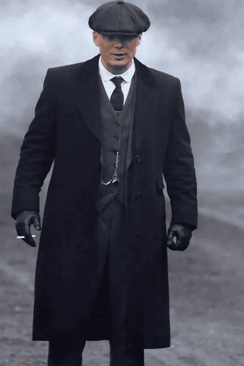 Mens Peaky Blinders Costume peaky blinder gangster outfit - Include peaky blinder actor cap Thomas Shelby Black Herringbone Gangster Outfit