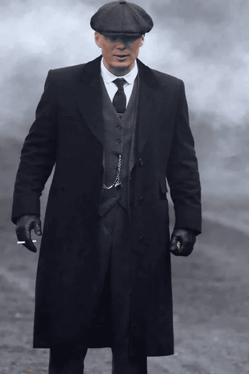 Mens Peaky Blinders Costume peaky blinder gangster outfit - Include peaky blinder actor cap Thomas Shelby Black Herringbone Gangster Outfit