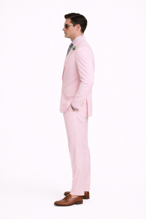 Pink Seersucker Suit