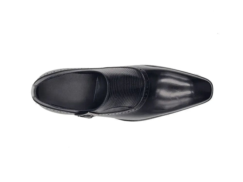 Carrucci Plain Toe Single Monk Loafer