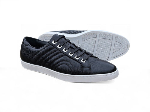 Primo Hand Burnished Leather Sneakers